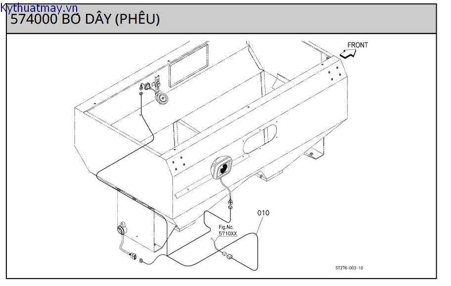 Bộ dây điện - phễu nạp liệu